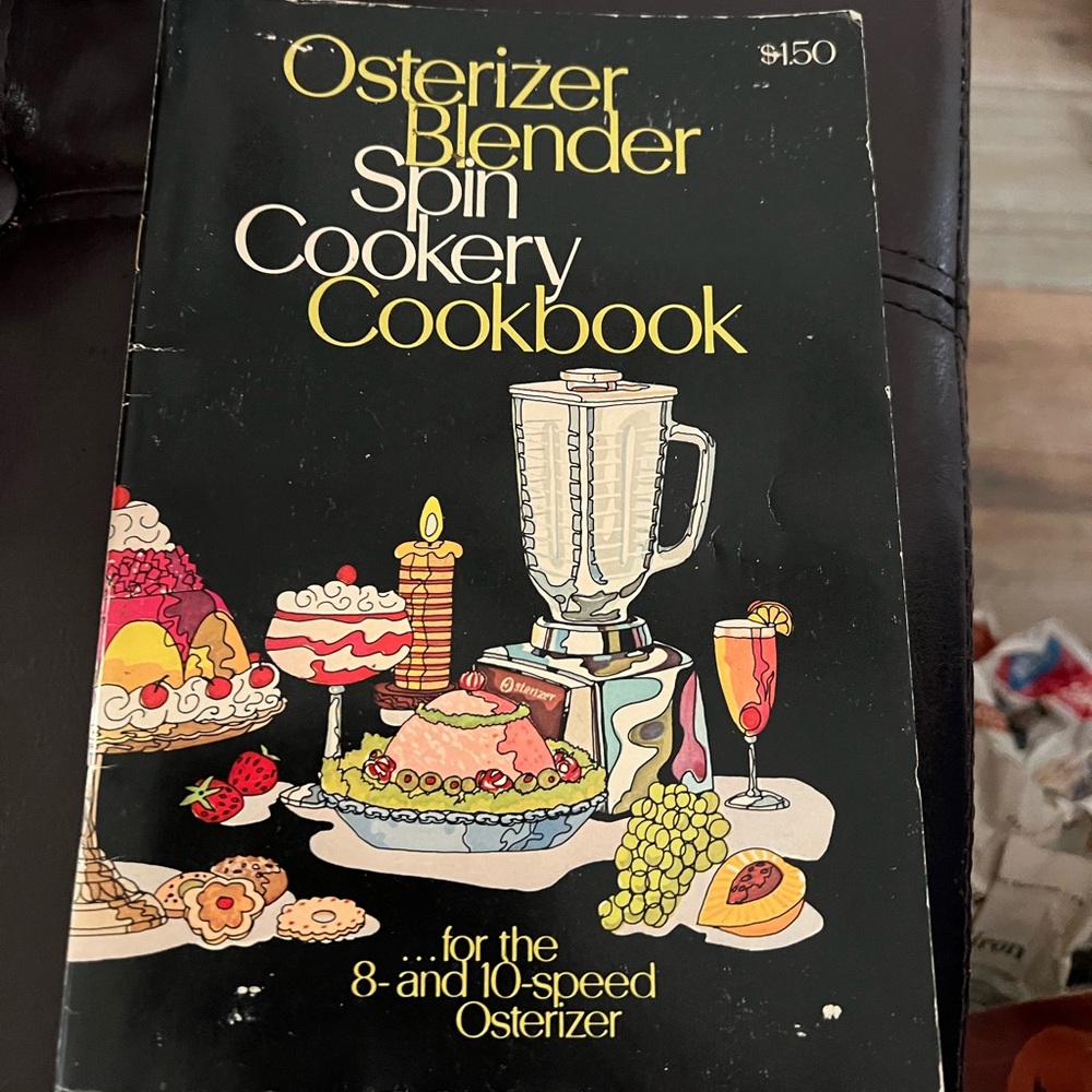 Osterizer Blender Spin Cookery Cookbook - Black and Yellow